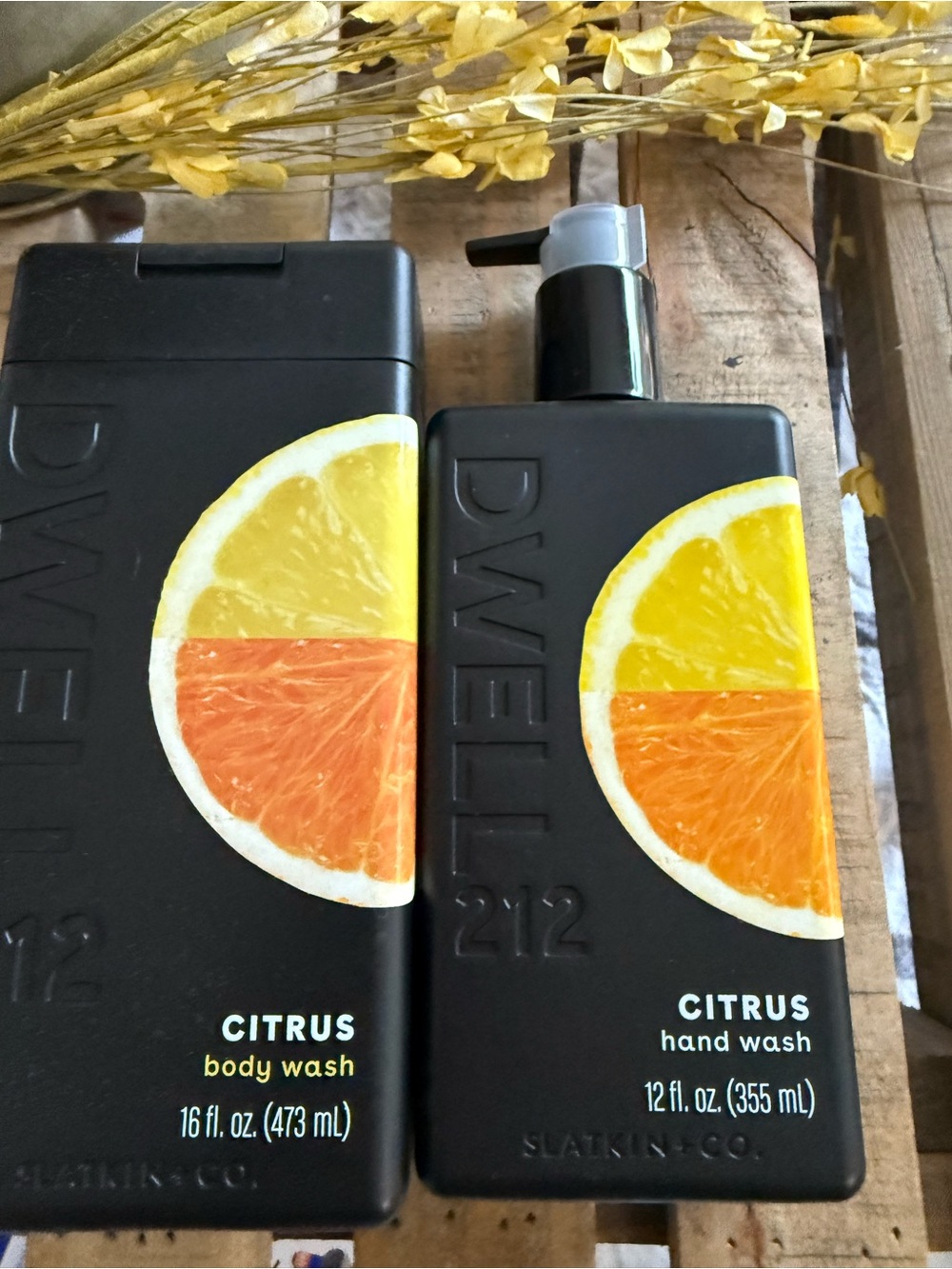 DWELL 212 Citrus Hand Wash & Body Wash Duo - Black Bottles